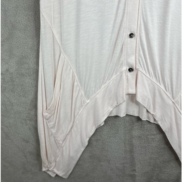 LOGO LORI GOLDSTEIN Pink Button-Up Sleeveless Cardigan w/ Pockets Medium - Picture 6 of 15